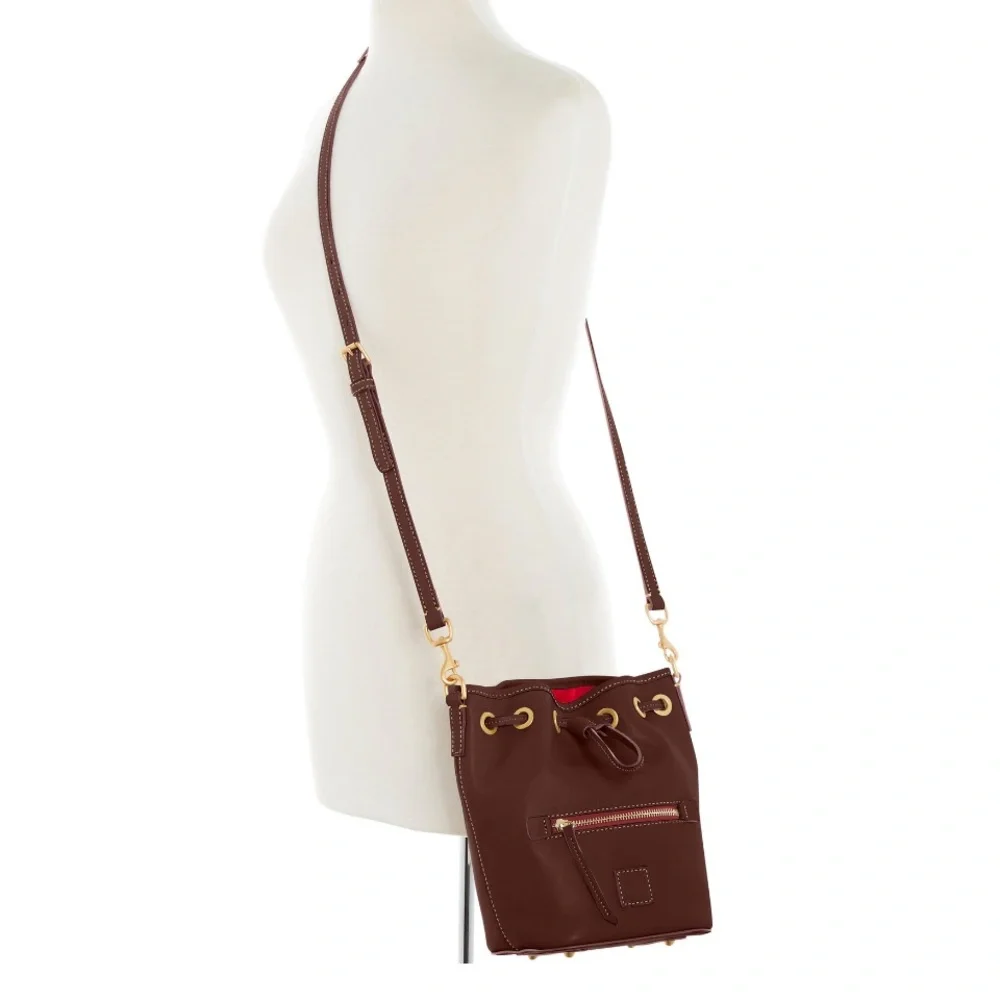 DOONEY and BOURKE Florentine Drawstring Crossbody Bag Chestnut NWT